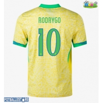 Brasil Rodrygo Goes #10 Hjemmedrakt Copa America 2024 Kortermet